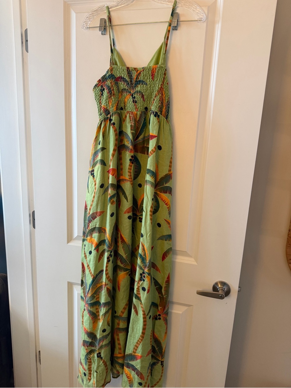 FARM Rio Olive Green Tropical Tie-Front Maxi Dress - Picture 6 of 6